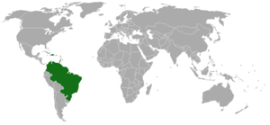 Range of Anadenanthera peregrina